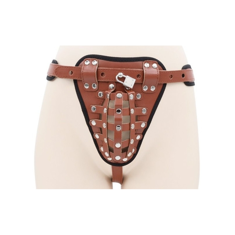 CockLock Ceinture de chasteté Belt Full Marron